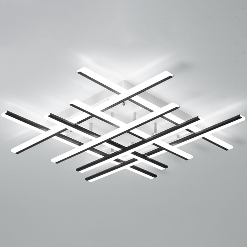 Luces de techo de al ras de metal de montaje lineal de estilo moderno