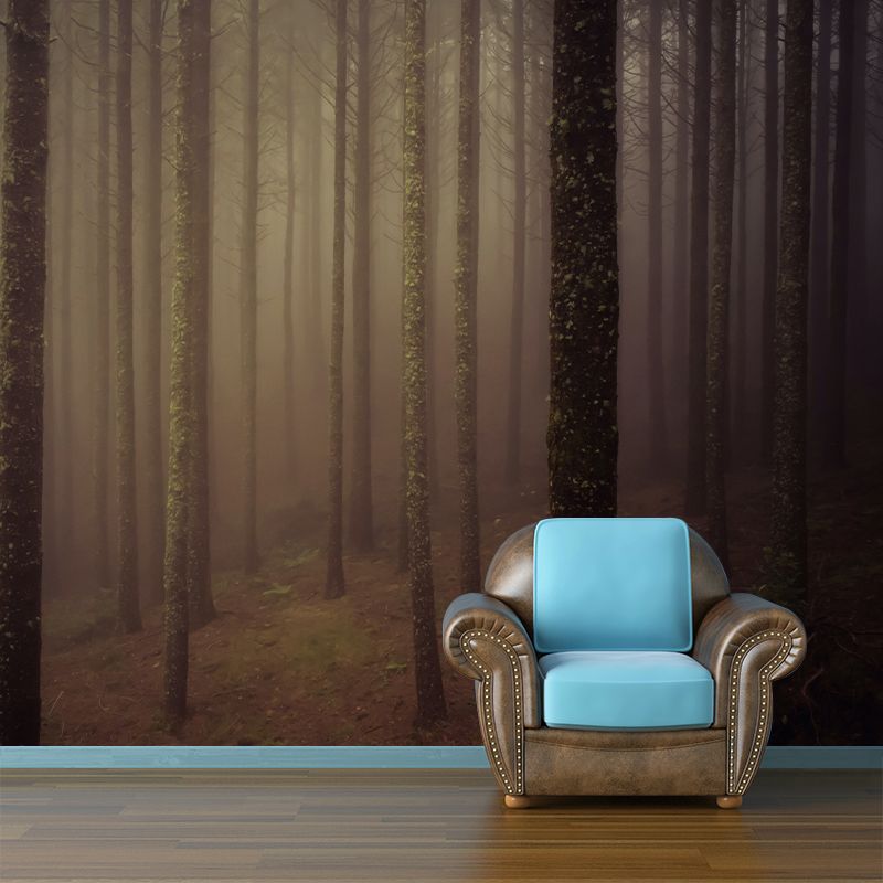 Photography Stain Resistant Mural Wallpaper Forest Living Room Wall Mural