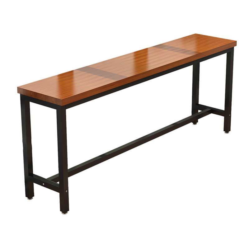 Industrial Bar Table Rectangle Wood Bar Table for Dining Room