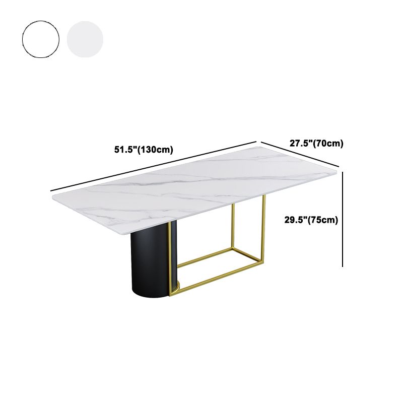 Nordic 1/5 Pieces Dining Set Rectangle Stone Dining Table for Dining Room Kitchen