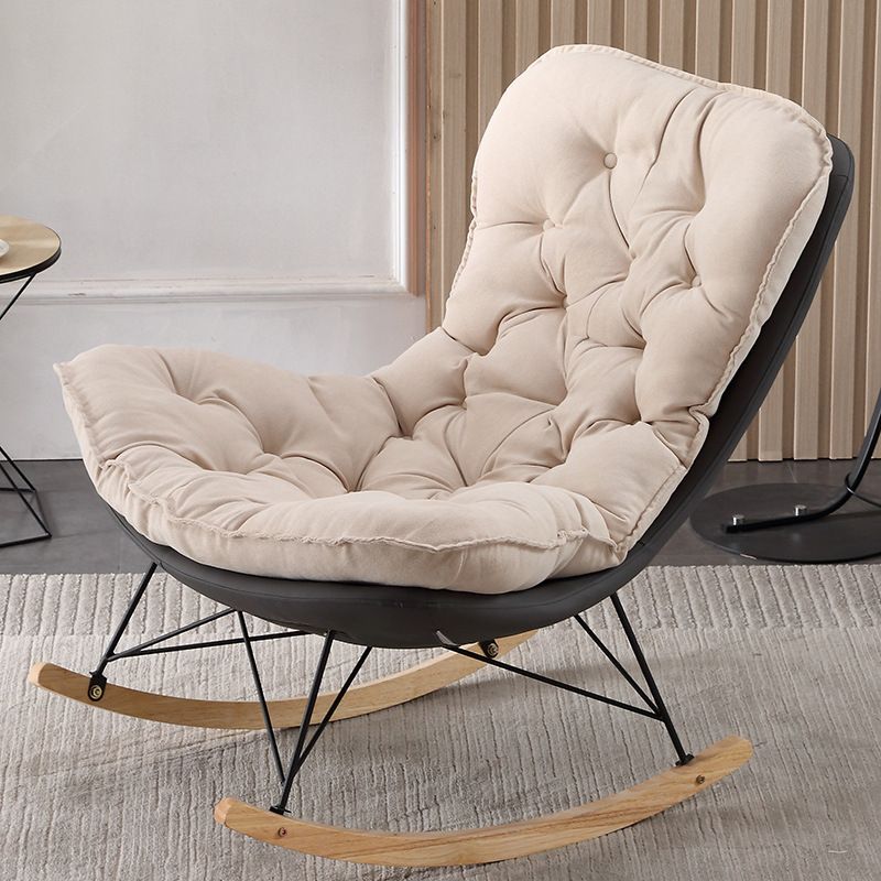 Leisure Light Luxury Rocking Chair Lounge Small Family Lazy Sofa Chair for Apartment