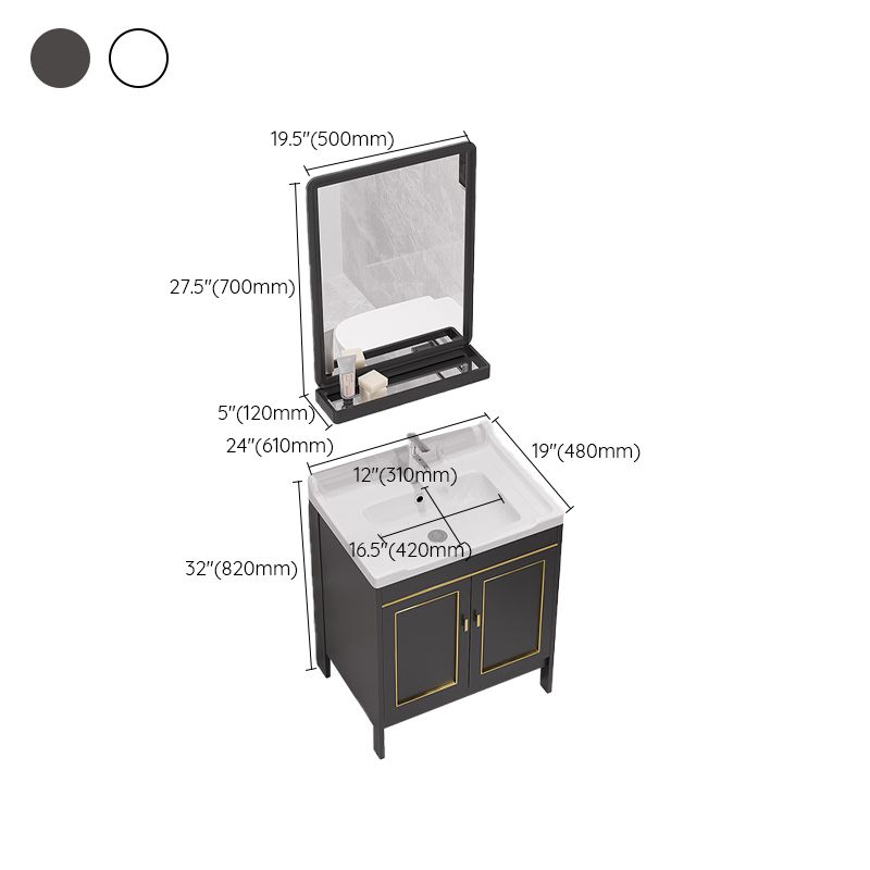 Gorgeous Bath Vanity Wall Mounted Standard Vanity Cabinet with Mirror Cabinet