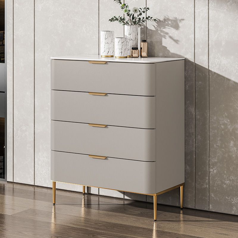 Glam Chest Engineered Wood Bedroom Storage Chest with Drawers