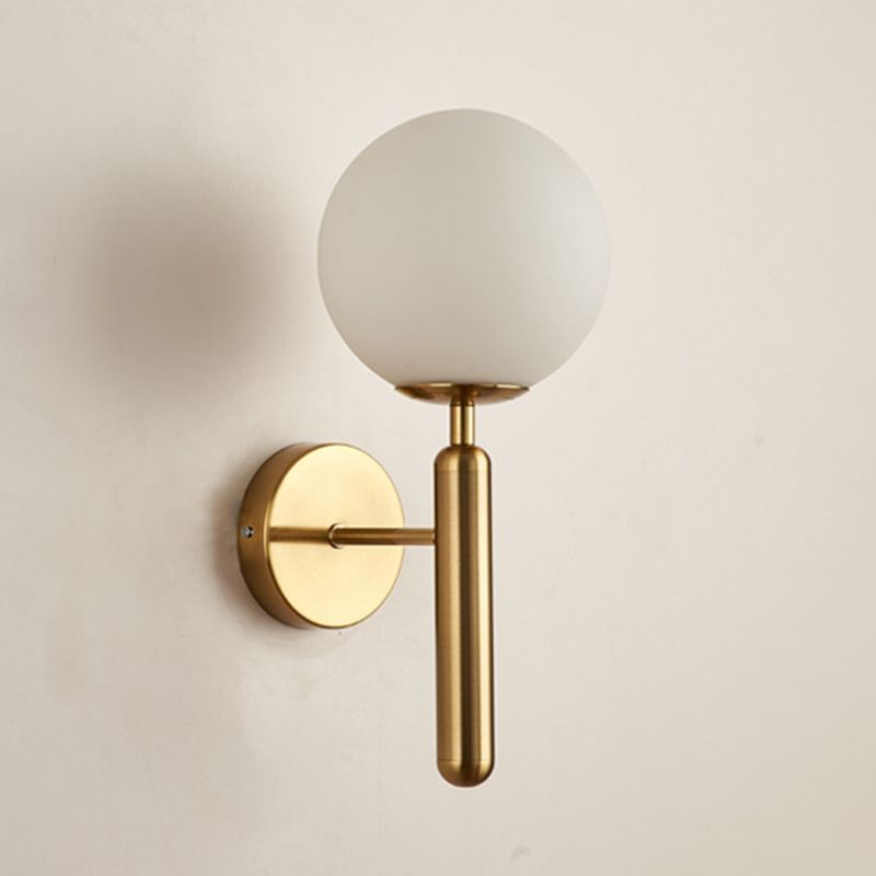 Sphere Shape Glass Sconce Light Modern Style Wall Sconce Lighting for Dining Room