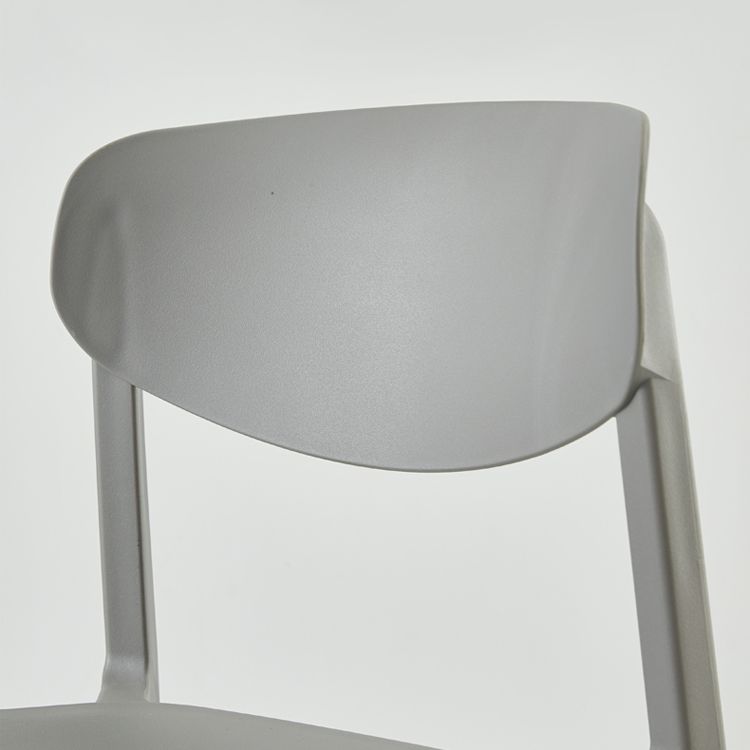 Sedia laterale moderna in plastica in plastica in plastica in plastica.