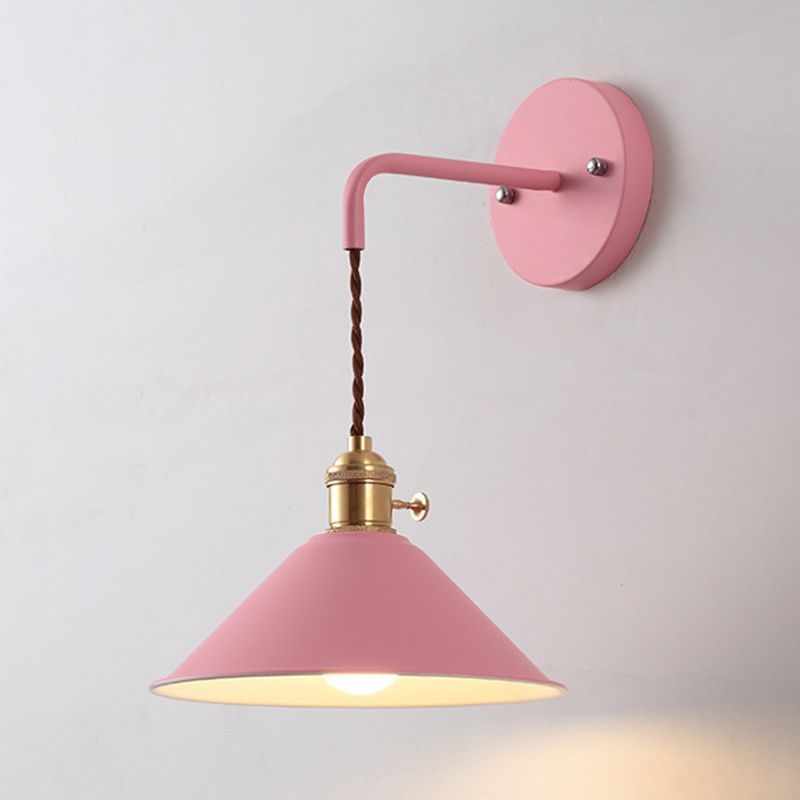 Modernism Macaron Wall Light Cone Shaded Lighting for Foyer Room
