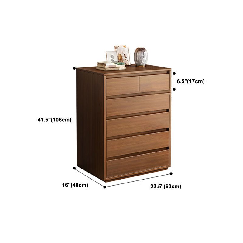 Contemporary Wooden Chest Bedroom Storage Chest with Drawers