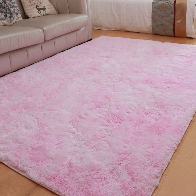 Multicolored Trendy Tie-dyed Area Rug Natural Soft Shag Indoor Rug Polyester Non-Slip Backing Carpet for Living Room
