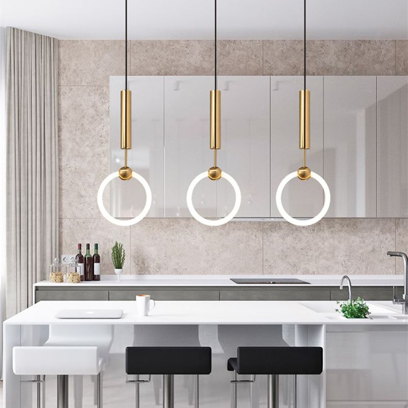 Lámpara de colgante geométrica de luz geométrica para el hogar contemporáneo para el comedor