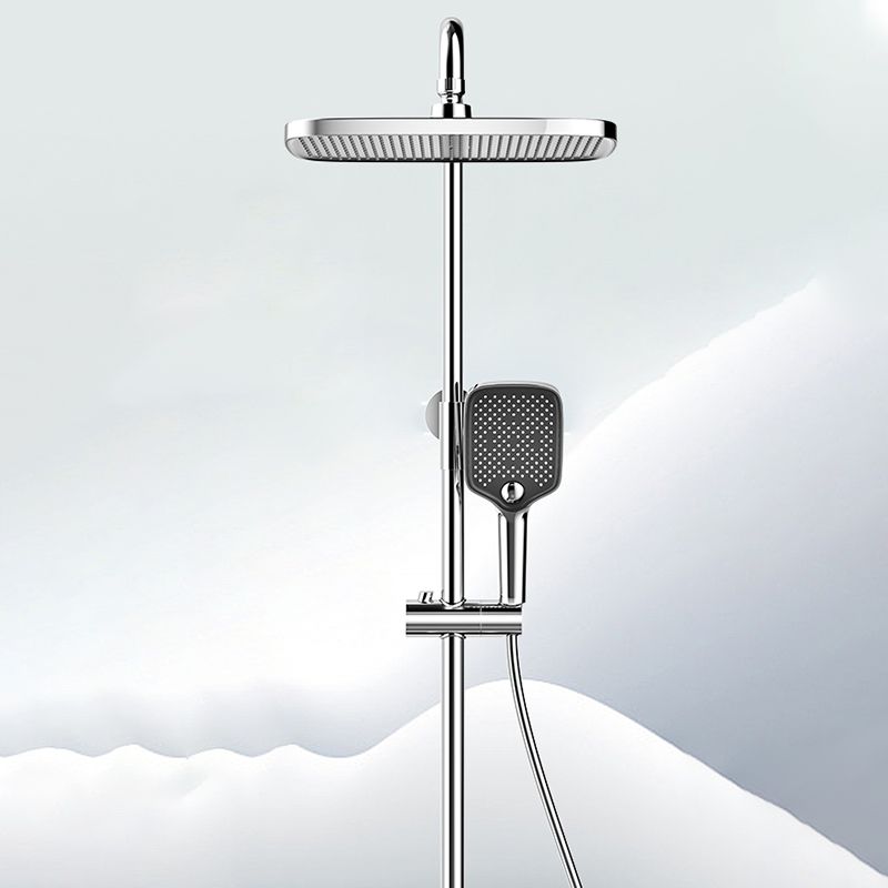 Modern Shower Faucet Brass Adjustable Shower Head Temperature Control Shower System