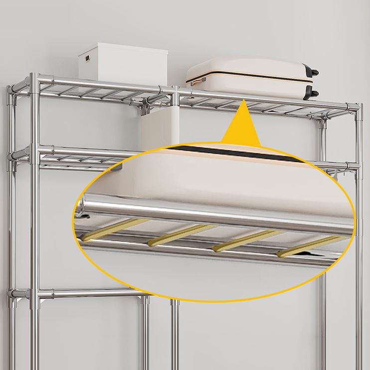 Contemporary Bedroom Wardrobe Metal Wardrobe Closet with Shelves