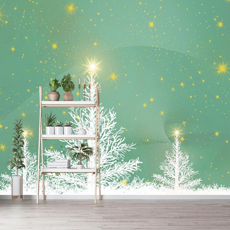 Tree Mural Contemporary Illustration for Dining Room Decoration