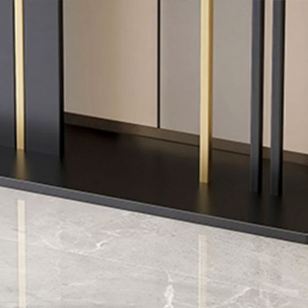 Rectangle Contemporary Console Table Antique Finish Console Sofa Table in Marble