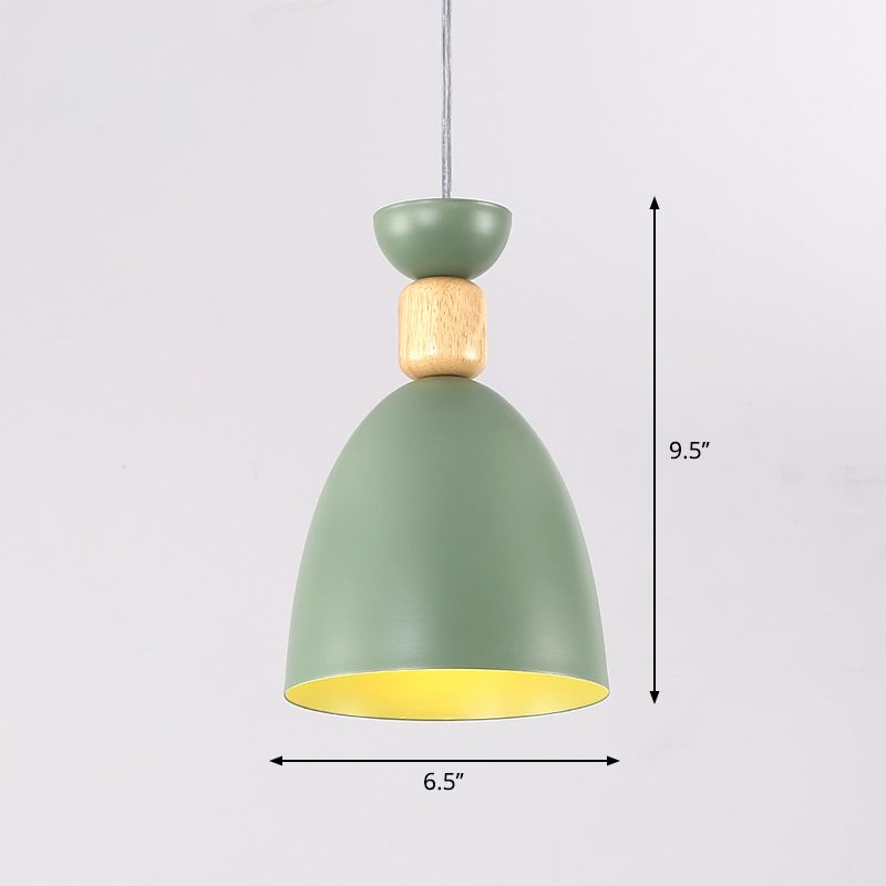 Bell Esszimmer Down Lighting Anhänger Metall Single-Bulb Nordic Style Hanging Light