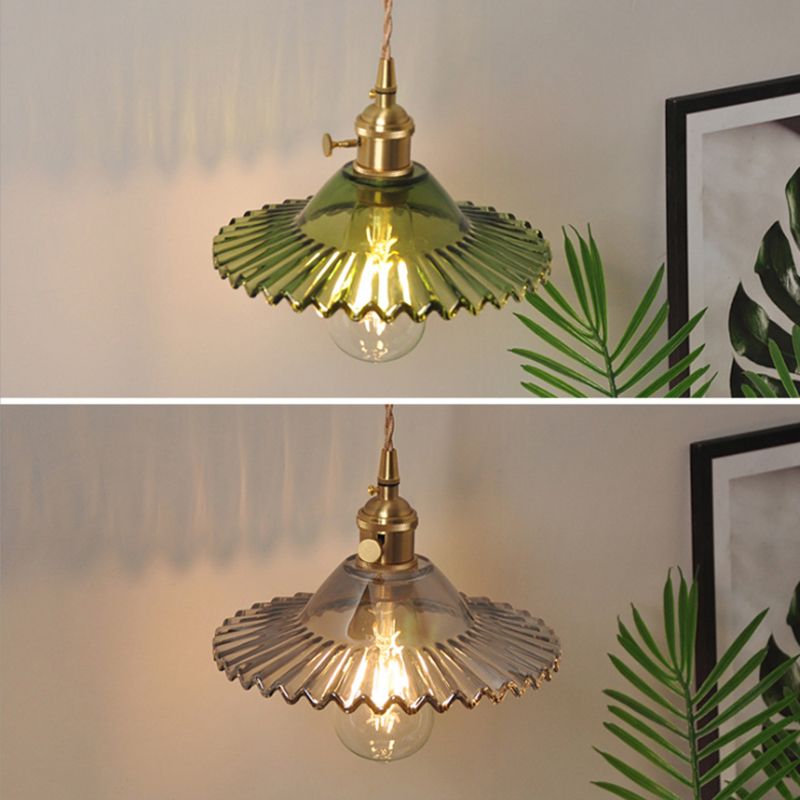 1 luce geometrica a sospensione geometrica Lampade a sospensione di vetro industriale