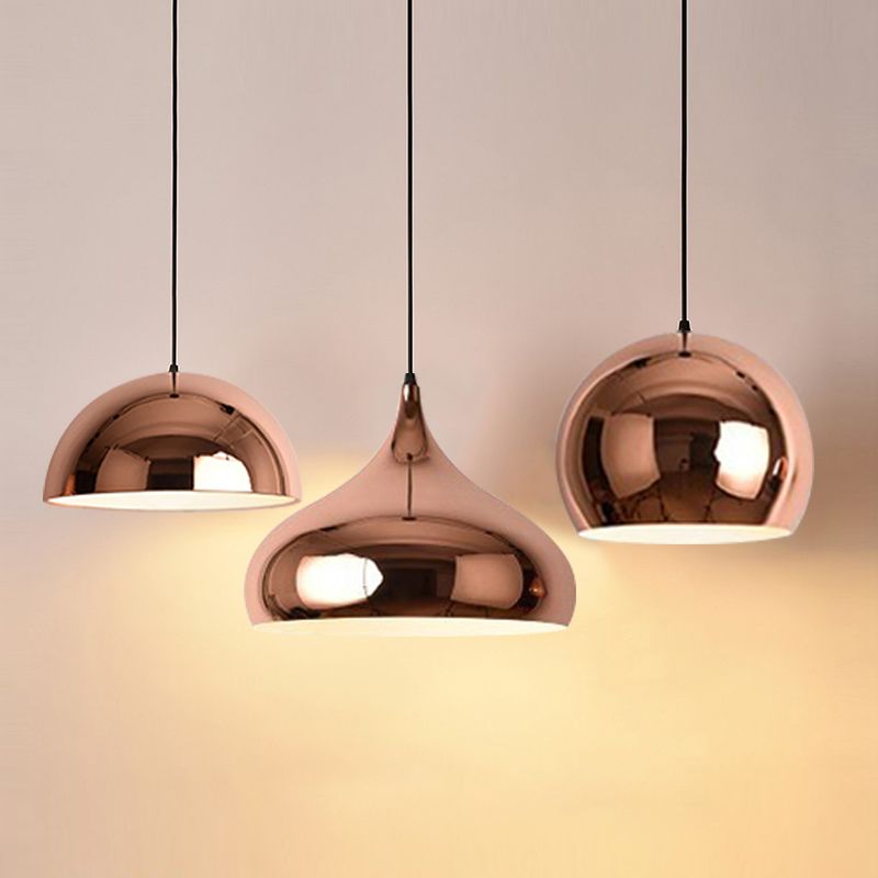 Eenvoud gearceerde hangende plafondlicht metalen eetkamer in de verlichting hanger in roségoud