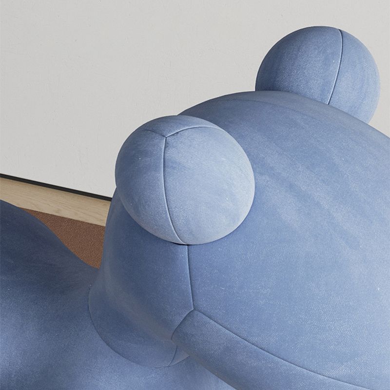 Modern Armless Accent Chair Velvet Armchair, Pink/Yellow/Grey/Blue