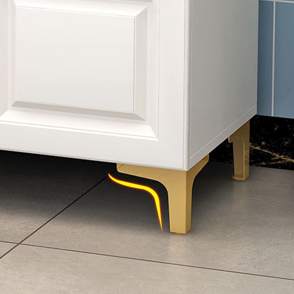 Engineered Wood Sideboard Modern Dining Server with Stone Countertop for Living Room