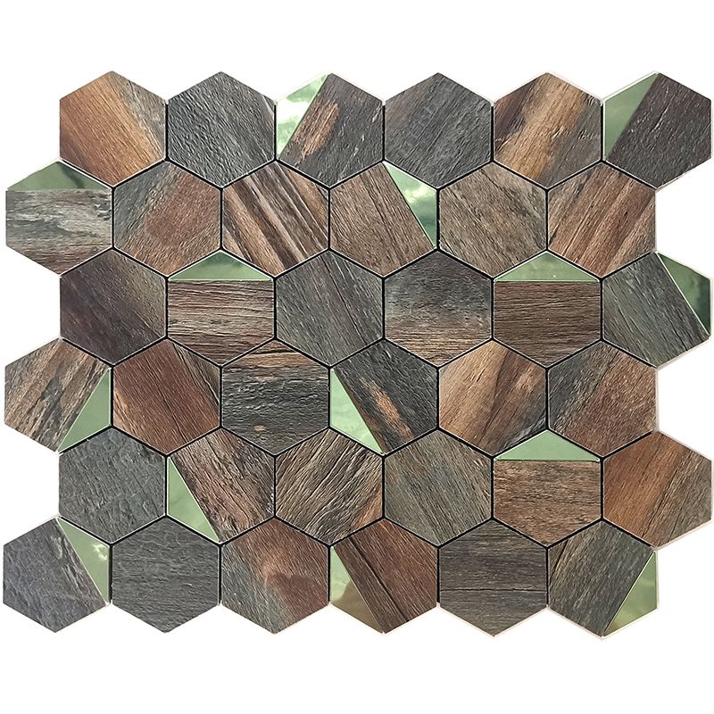 Kitchen Mosaic Tile Wallpaper Waterproof Peel and Stick Backsplash Tile