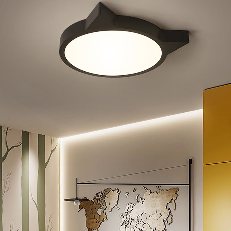 Nordic Simple Ceiling Light Metal LED Flush Mount Lighting for Bedroom