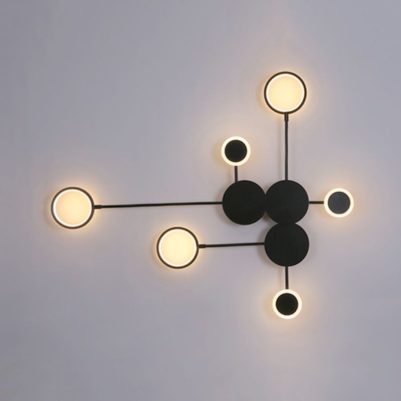 Géométrie Forme des lumières murales en métal Modern Style 6 Lampes de montage mural clair
