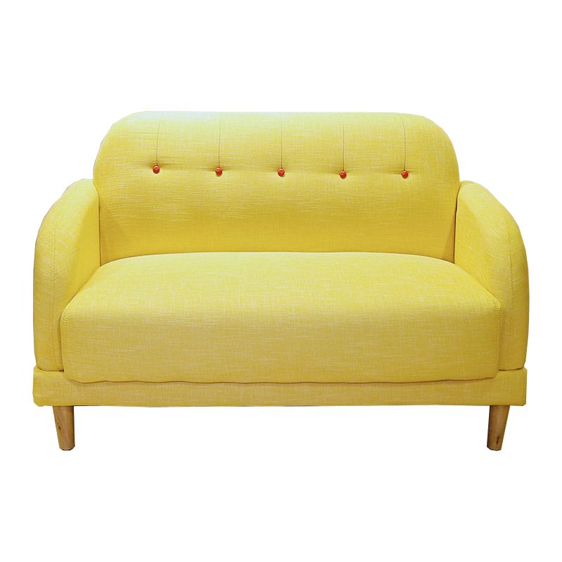 Contemporary Tufted Split-Back Standard Square Arm Living Room Sofa