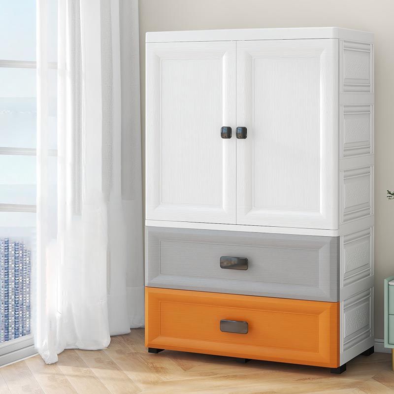 Contemporary Bathroom Wardrobe Plastic Wardrobe Closet with Legs