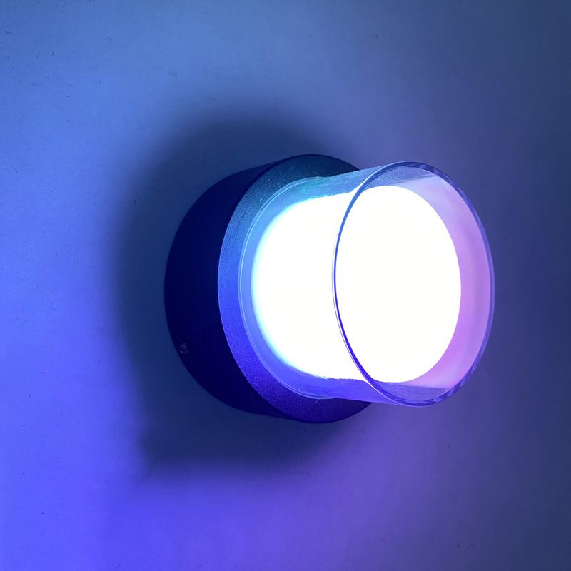 Luz de luz geométrica contemporánea de metal 1 luz LED MALED MALED MALED