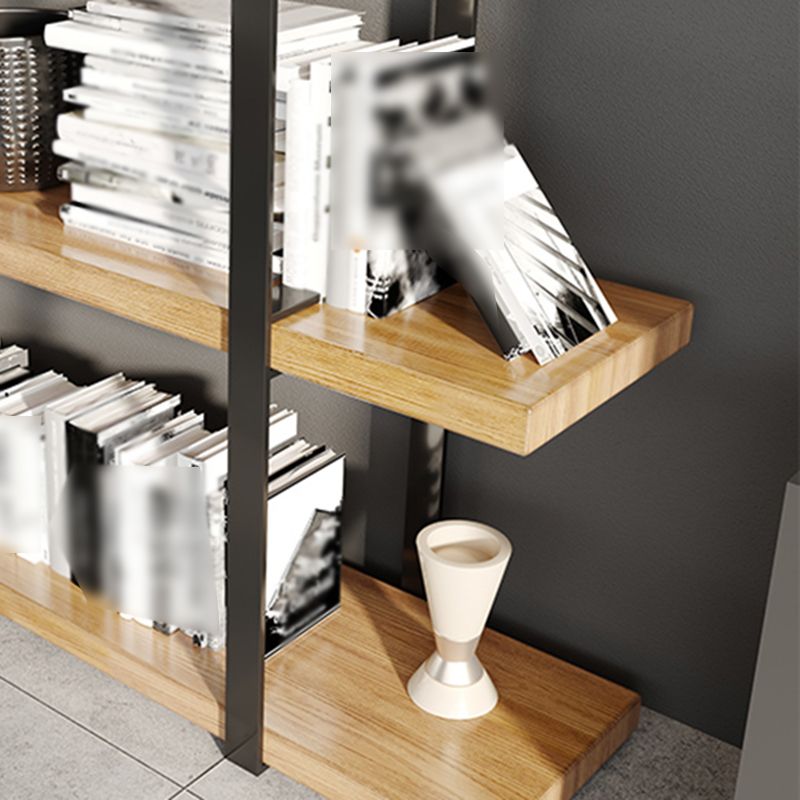 Industrial Style Open Bookshelf Etagere Shelf Bookcase for Home