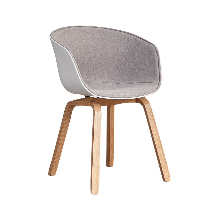 Arm Dining Chairs Modern Style Wooden Side Chairs for Dining Room