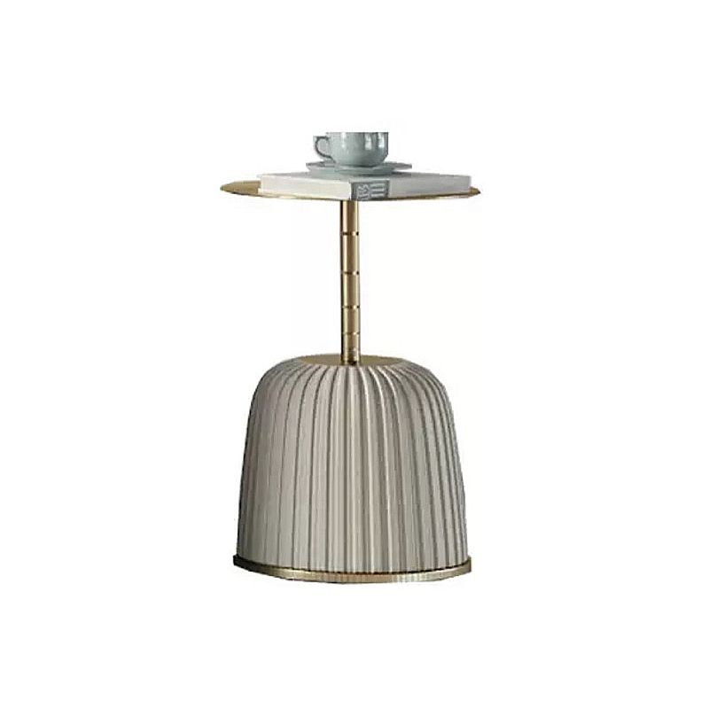 Modern Style Ceramic Veneer Material Design Coffee Table with Circular Shape