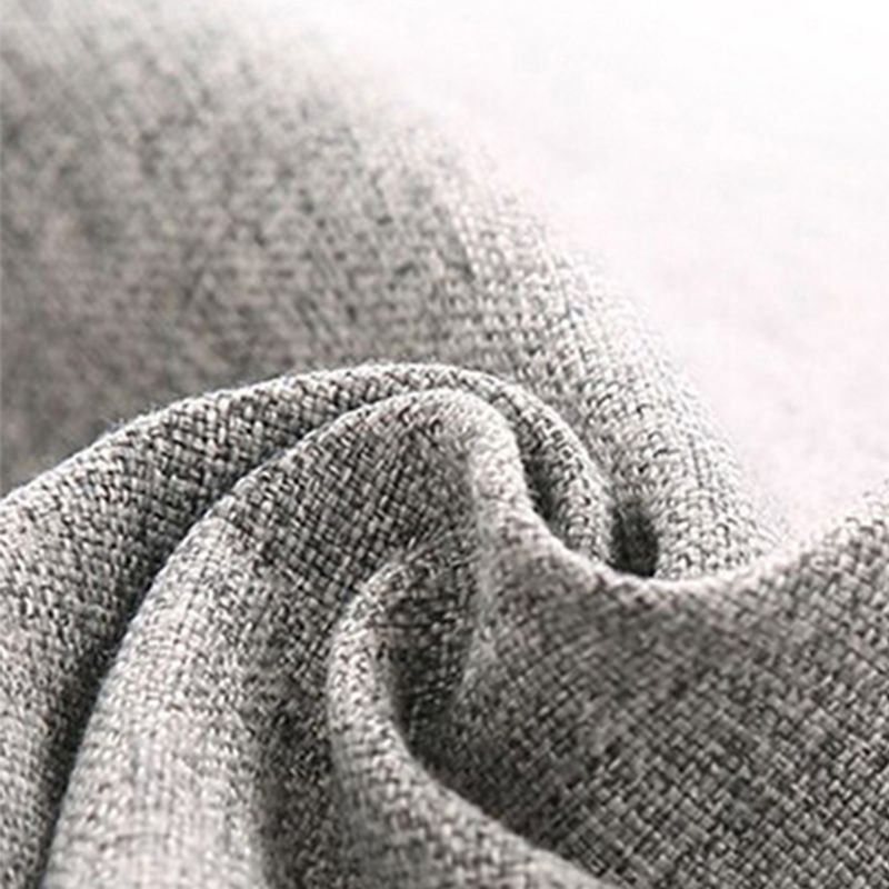 Contemporary Linen Sectional Pillow Top Arm Sectional with Storage