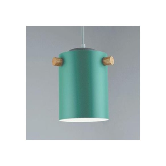 Bonbonfarbene zylindrische Suspension Licht Ein leichtes Macaron Aluminium Blau/Grün/Rosa/Weiß/Gelb Anhänger Licht für Korridor