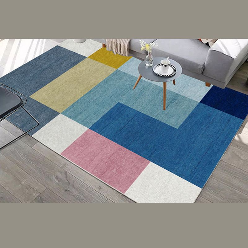 Modern Indoor Rug Graphic Carpet Anti-Slip Backing Rug for Living Room, Home Decoration