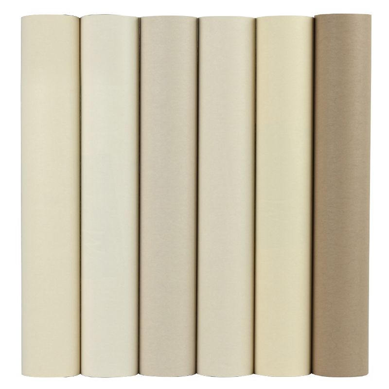 Modern Style Wallpaper Roll Solid Color Pattern Stain Resistant Wall Covering, Soft Color