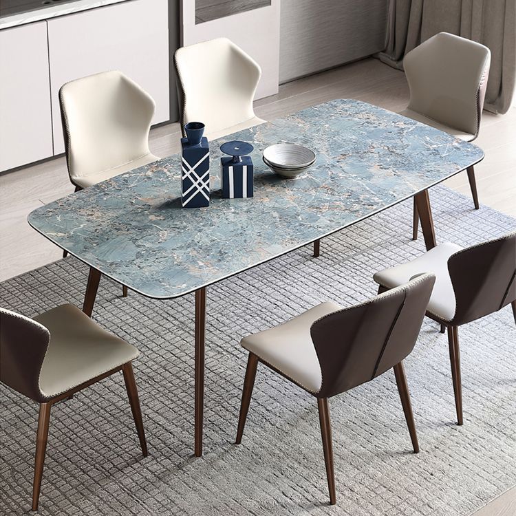 Modern Style Sintered Stone Top Dining Set 1/4/5/7 Pieces Dining Table with Chairs