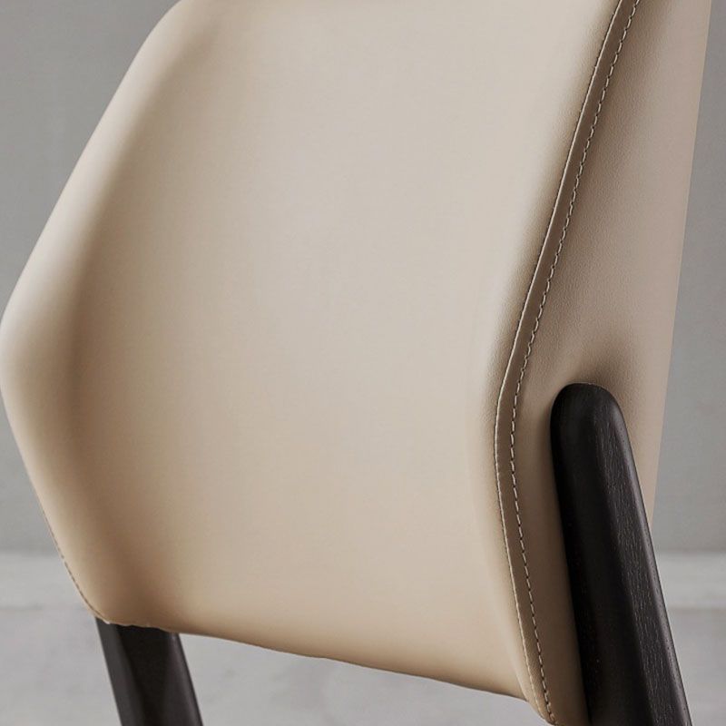 Open Back Side Chair Industrial Style Wood Dining Room Chair