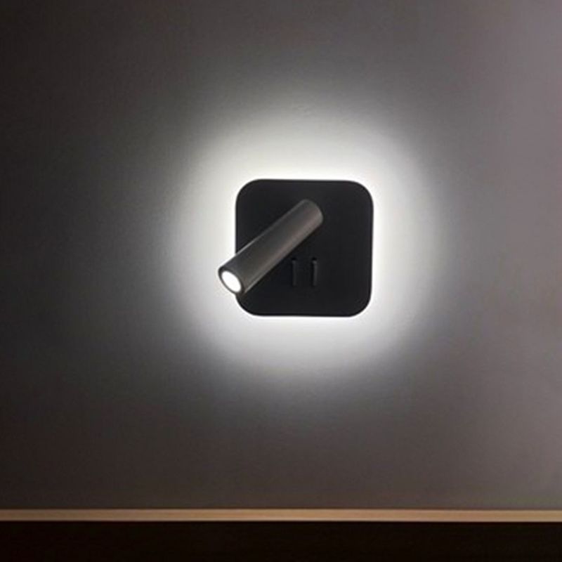 Contemporary Style Simplicity Wall Sconce Metal Shade Reading Lamp for Bedroom