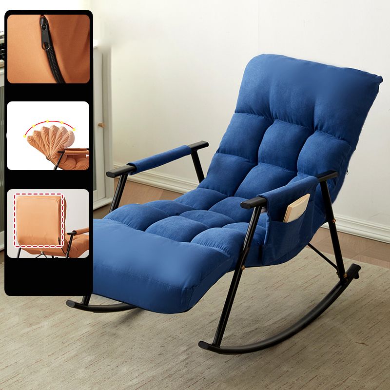 Single Sofa Rocking Chair Indoor Modern Simple Style Rocking