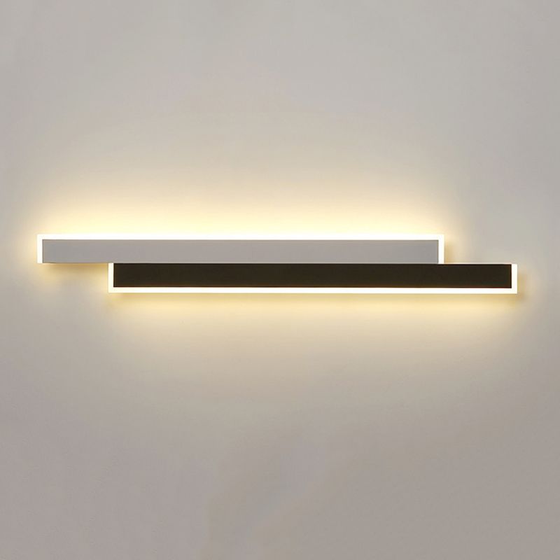 Contemporary Style Linear Wall Mounted Lamps Metal 2 Lights Wall Mounted Lights