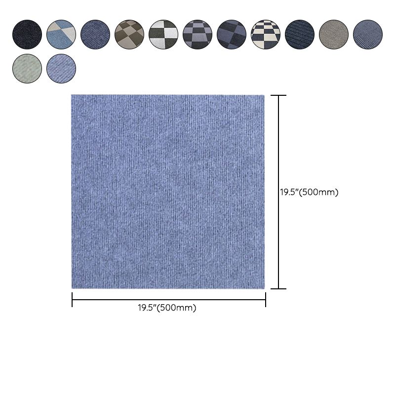 Non-Skid Level Loop Carpet Tile Multi-Color Self Adhesive Indoor Office Carpet Tiles