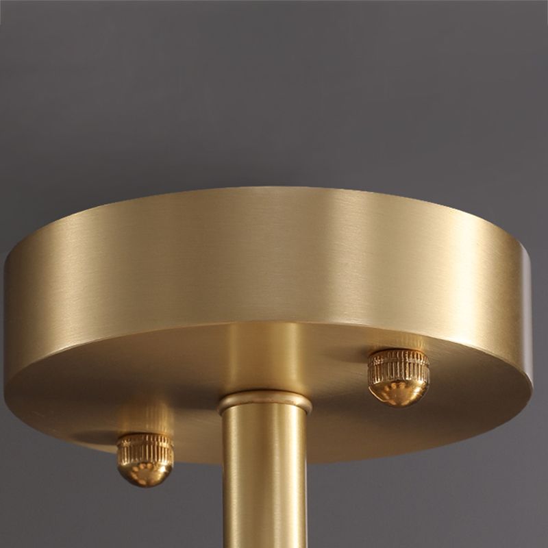 Contemporary Style Spherical Pendant Chandeliers Glass Chandelier Lights in Gold