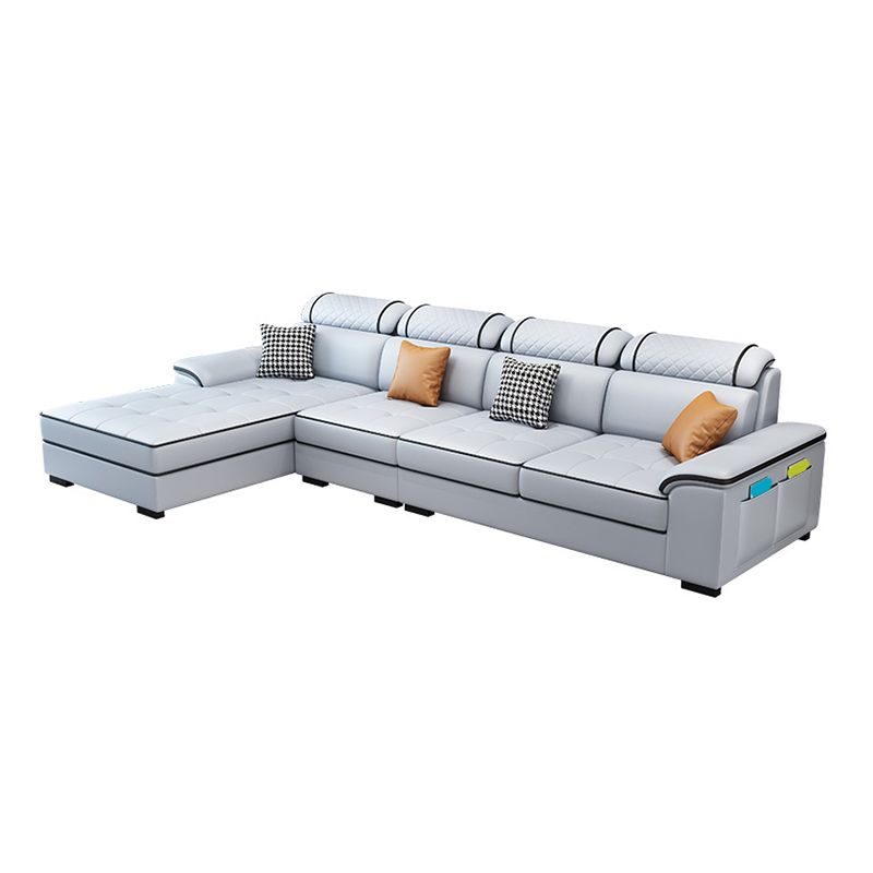 133.07" W x 70.87" D x 35.43" H Pillow Top Arm Sofa with Chaise