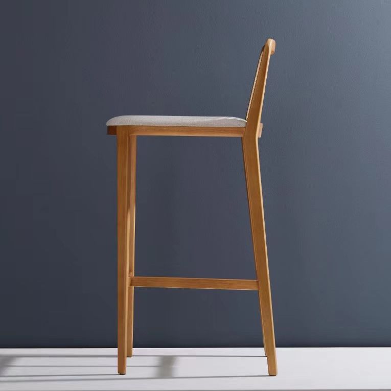 Industrial Style Counter Chair Wood Footrest Counter Stool for Bristol