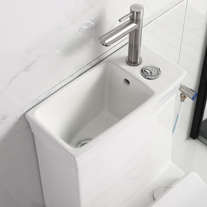Contemporary Siphon Jet Flush Toilet Floor Mount One-Piece Toilet Urine Toilet
