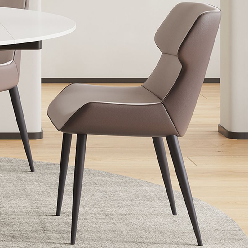 Modern Style 1/4/5/7 Pieces Dining Chairs Set Round Stone Furniture in White