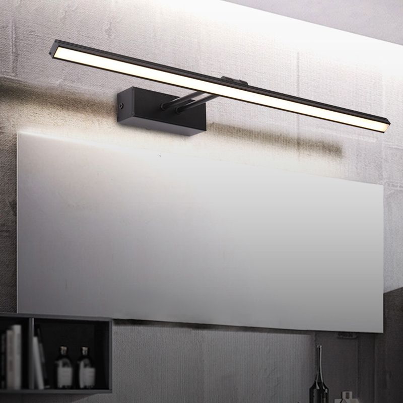 Metalen lineaire ijdelheid muur sconce moderne stijl 1 licht ijdelheid spiegellichten
