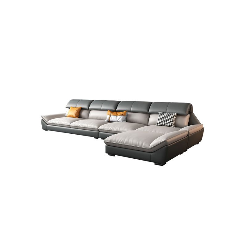 Scandinavian Faux Leather Sofa/Sectionals for Living Room 37.4" High