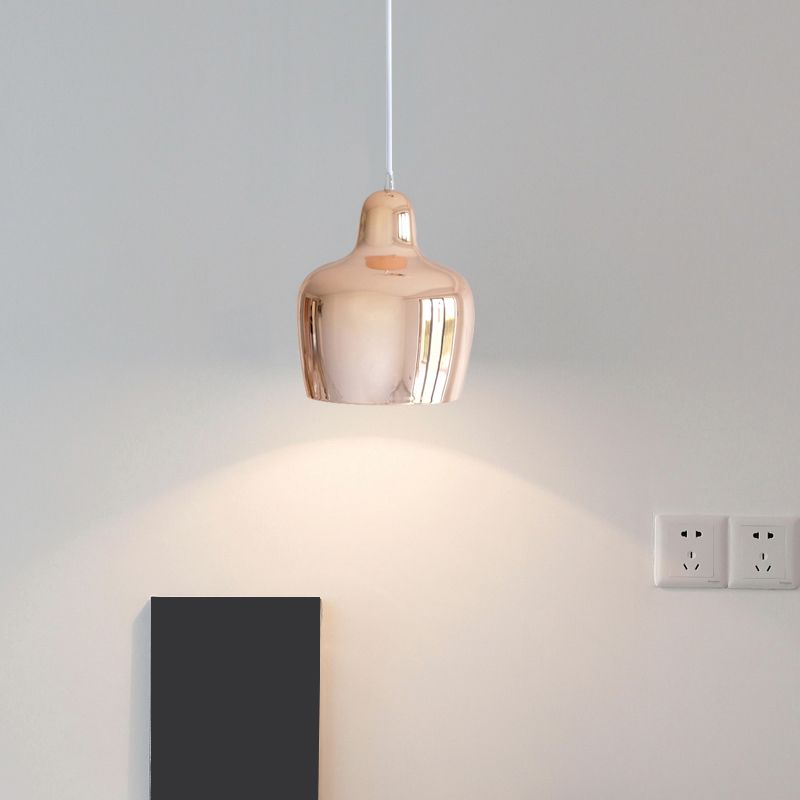 Sospensione in metallo a forma di urna Moderna luce sospesa a 1 luce per ristorante