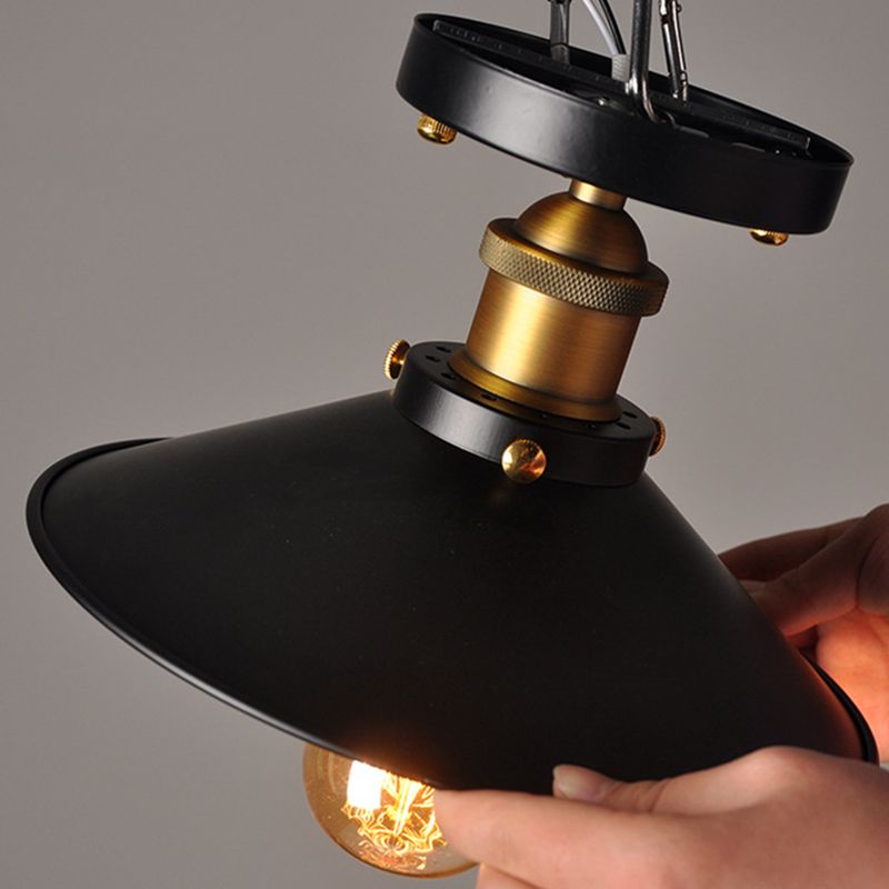 Amerikaanse landelijke inbouw plafondlamp retro industriële stijl creatieve slaapkamer gang studie balkon gangpad ingang ijzeren lampen